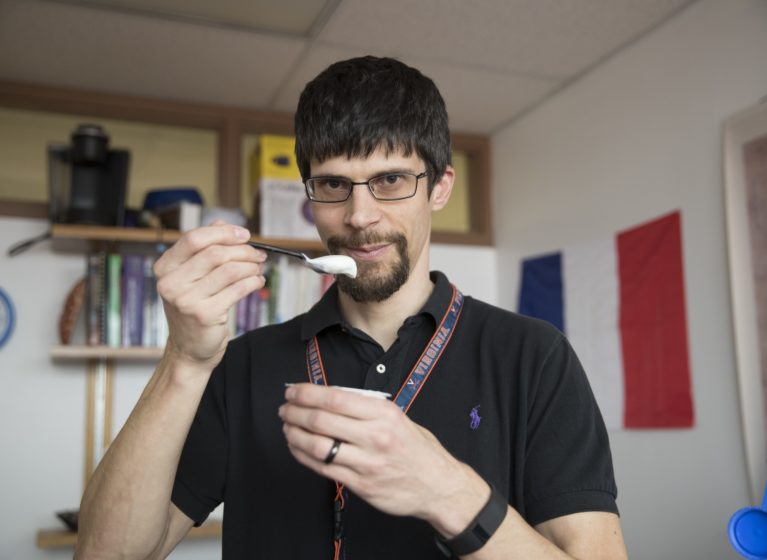 Alban Gaultier, PhD, has discovered how a bacterium found in fermented foods and yogurt may help prevent depression and anxiety.