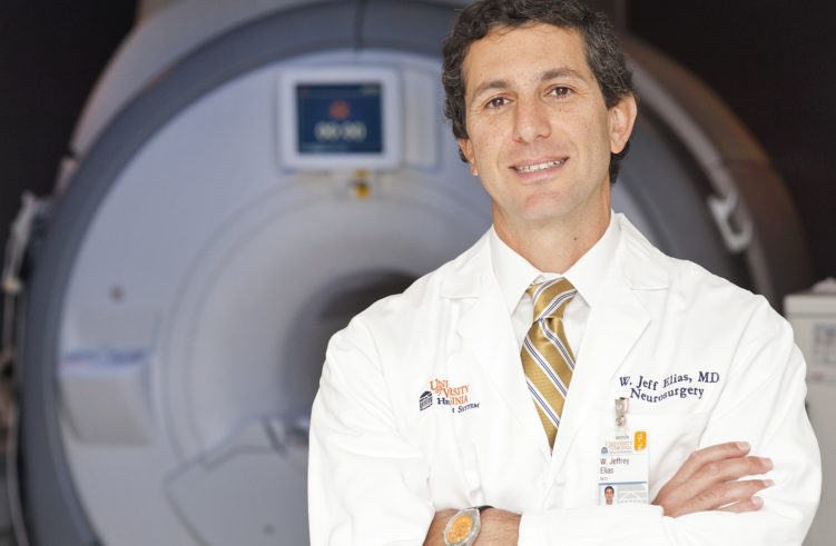 Jeff Elias, MD, pioneered the use of focused ultrasound for essential tremor.