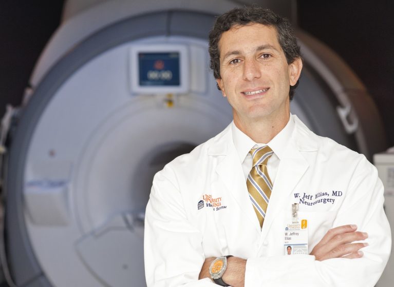 Jeff Elias, MD, pioneered the use of focused ultrasound for essential tremor.