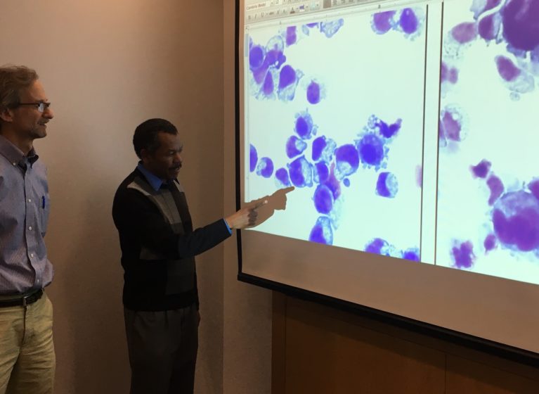 Adam Goldfarb and Kamal Elagib talk platelet making