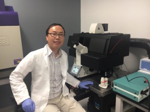 Hui-wang Ai, PhD, has developed a bioluminescence technique that will let scientists set biological matter aglow much more brightly than what they have been using.