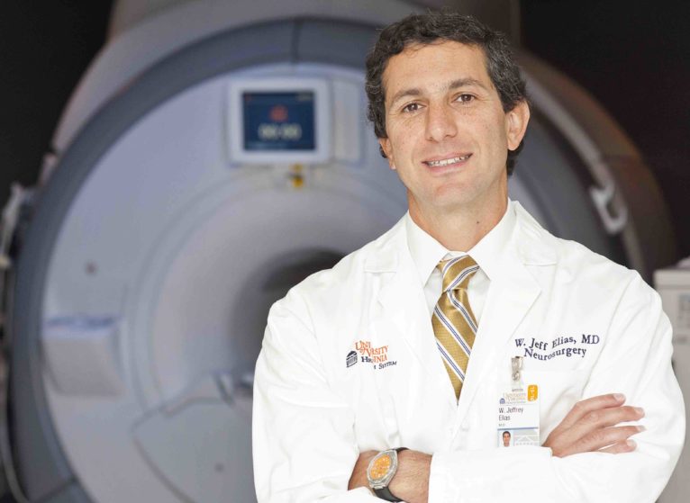 Jeff Elias, MD, pioneered the use of focused ultrasound for the treatment of essential tremor and Parkinson's disease.