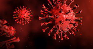 An artist's rendering of the coronavirus responsible for COVID-19.