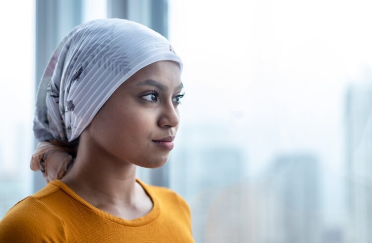 Woman with blood cancer