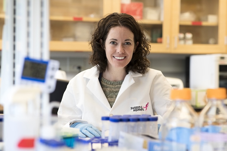 Melanie Rutkowski in her lab