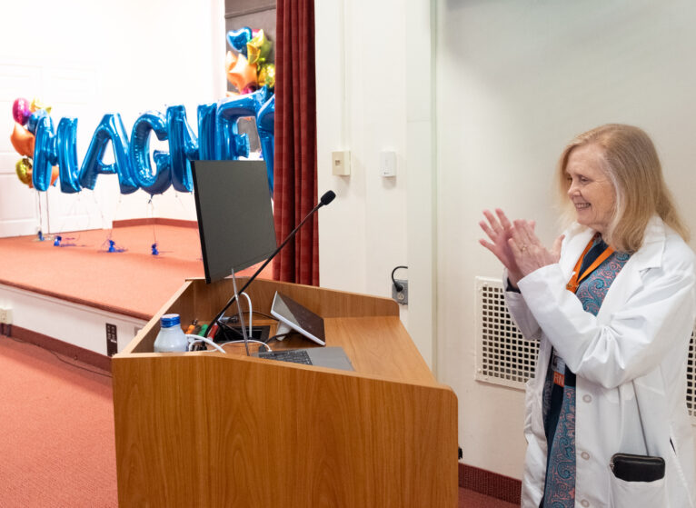 Kathy Baker celebrates