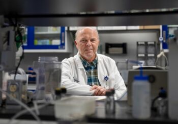 Harald Sontheimer, PhD, in his lab