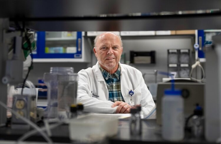 Harald Sontheimer, PhD, in his lab